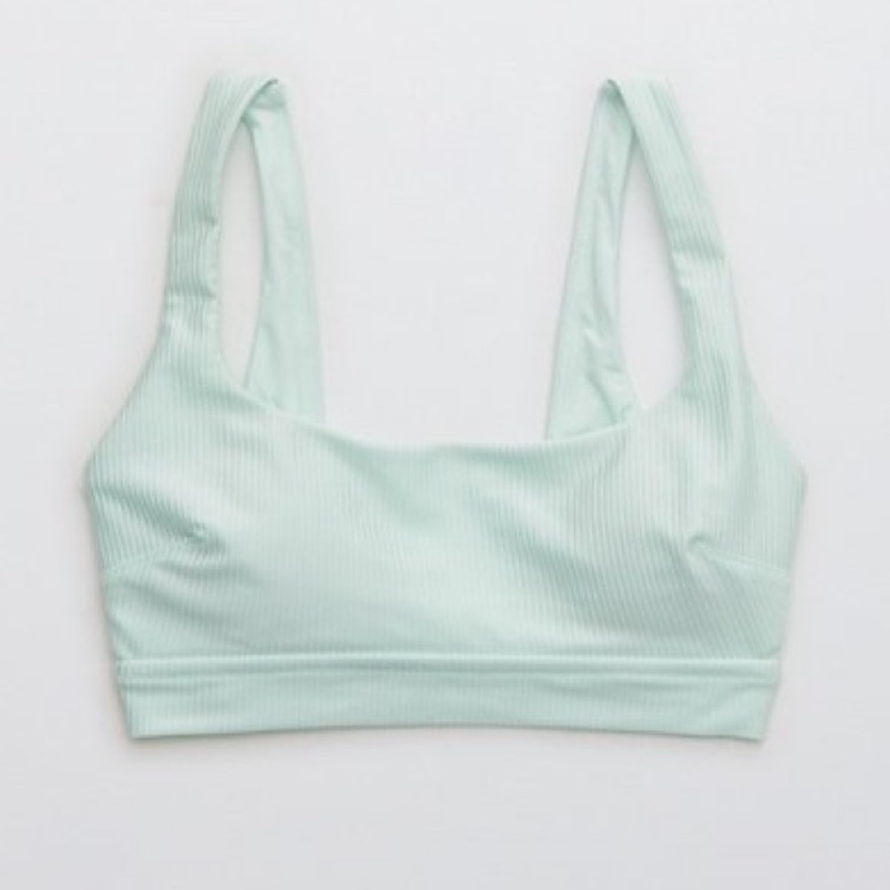 Aerie ✨ Mint Green Bikini Top Sz L